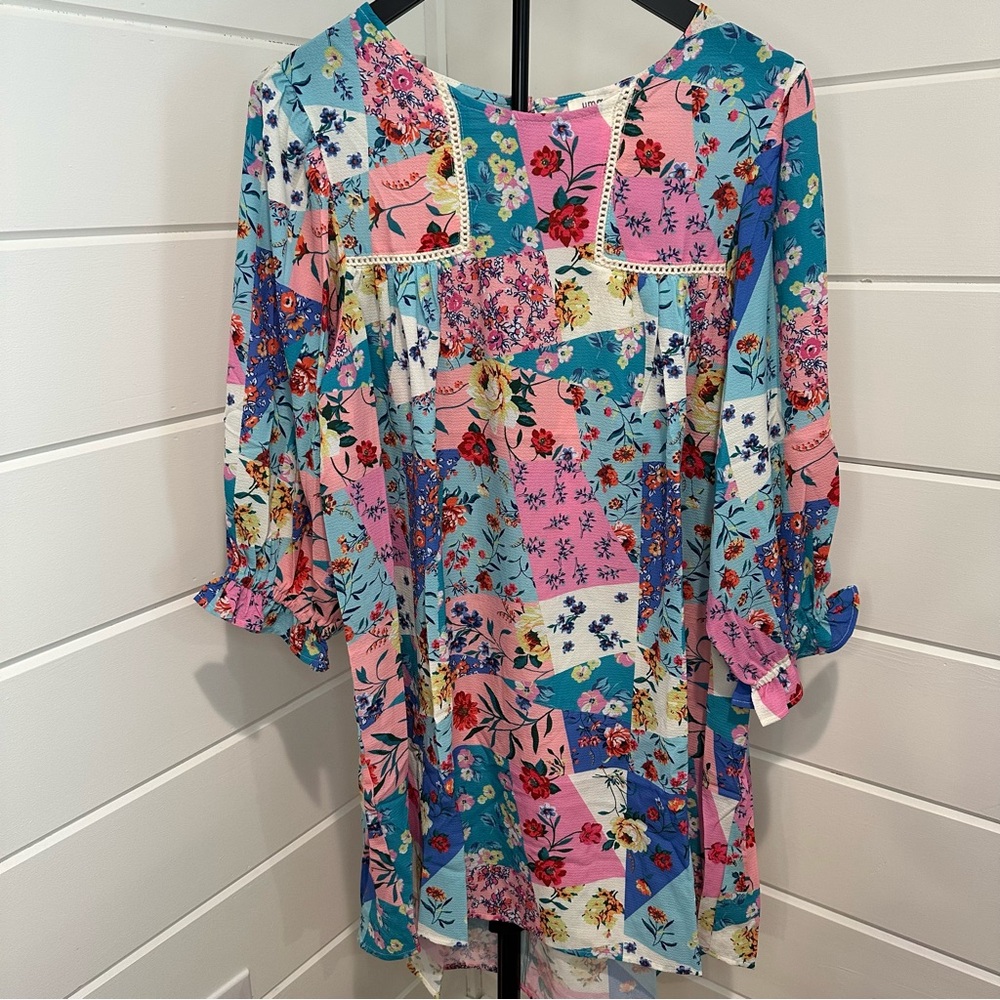 NWT || Umgee Floral Patchwork Dress. Size: Medium Women’s
